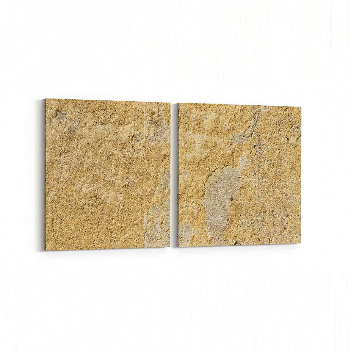 Olla 12437K2Y Beton Görseli Kare 2'li Yatay Kanvas Tablo (Ölçü: 85X40)