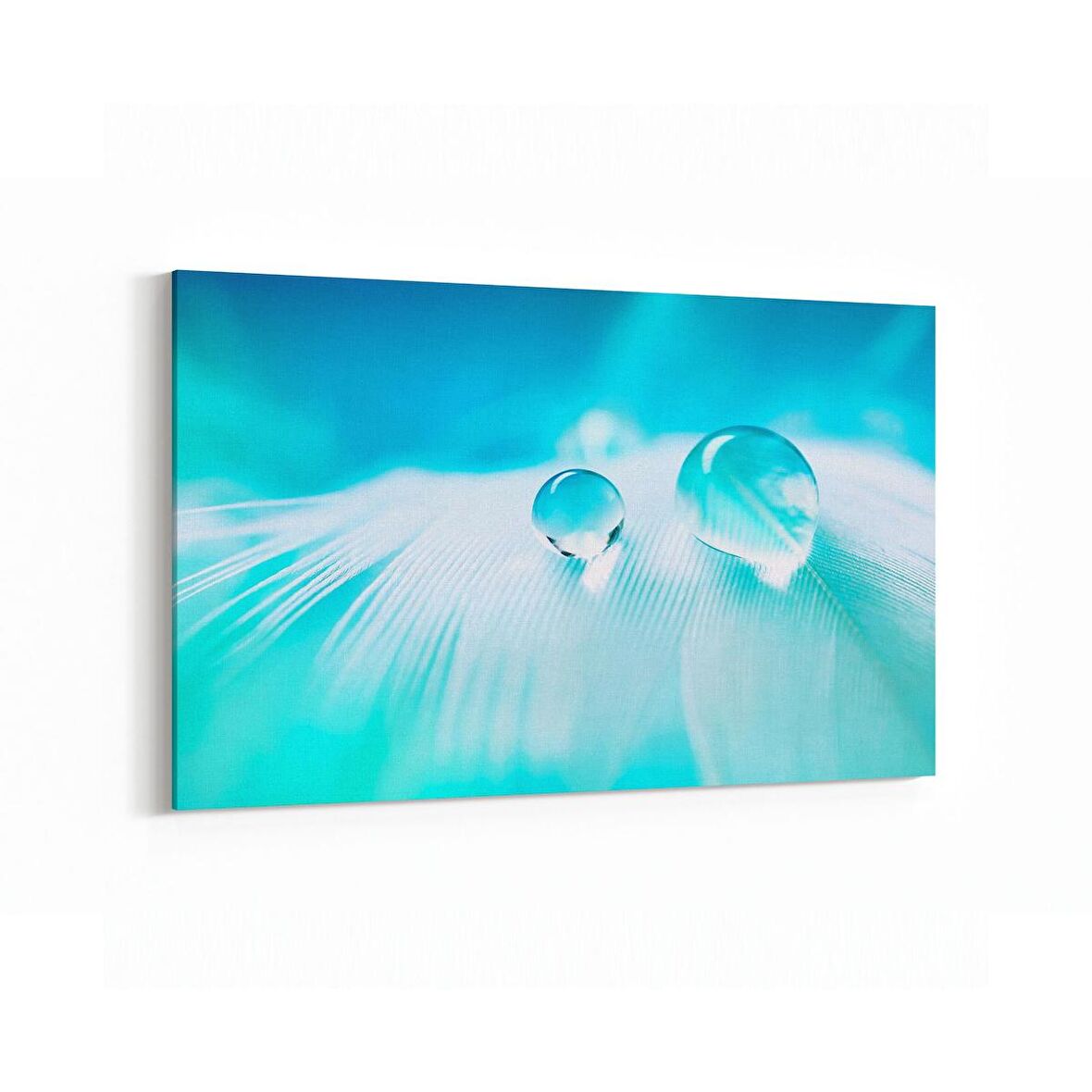 Olla 17303Y Su / Damla Görseli Yatay Kanvas Tablo (Ölçü: 45X30)