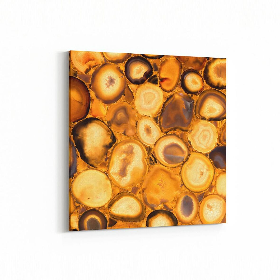 Olla 16709K Mermer Desen Görsel Kare Kanvas Tablo (Ölçü: 30X30)