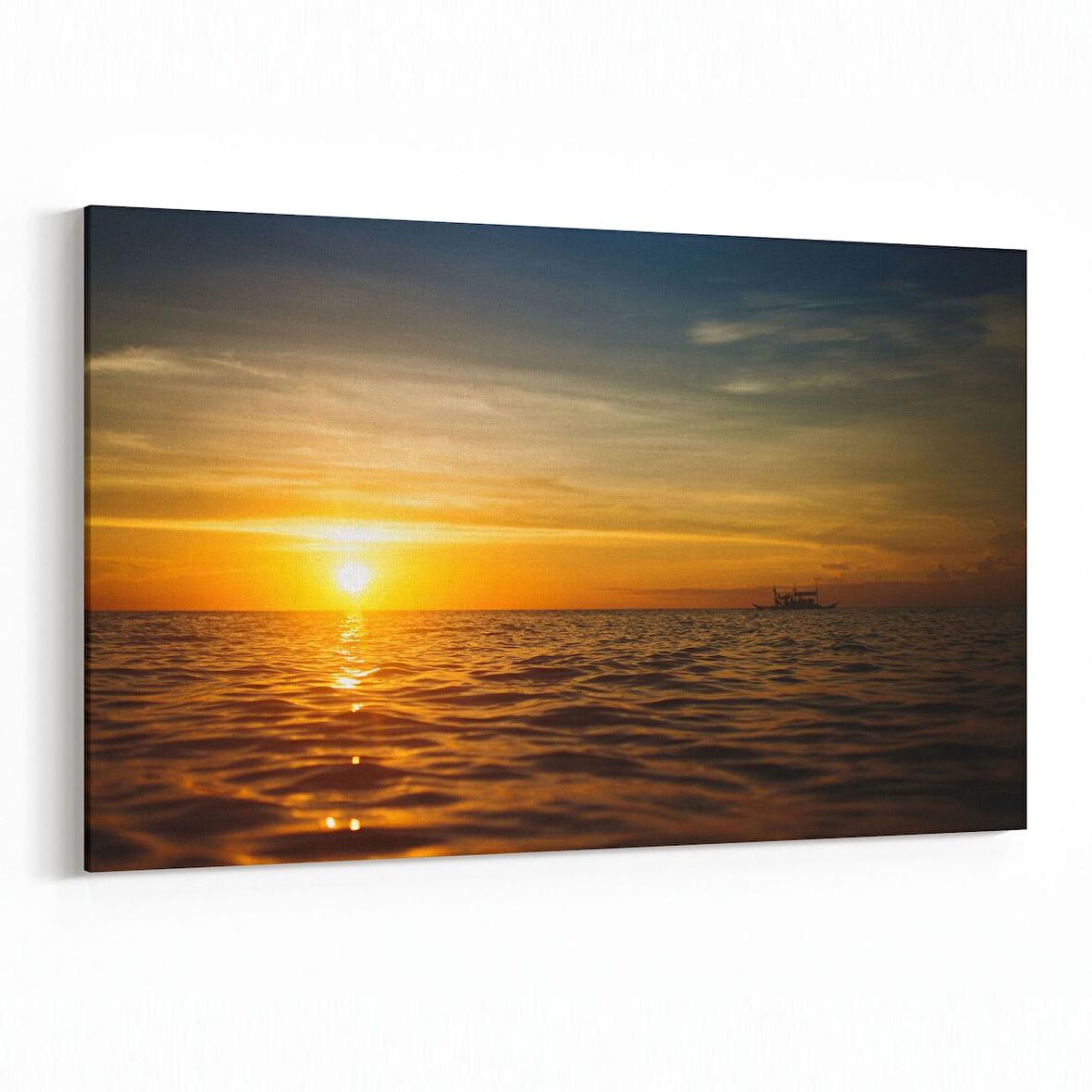 Olla 15945Y Günbatımı Görseli Yatay Kanvas Tablo (Ölçü: 90X60)