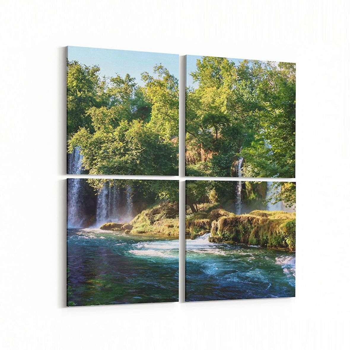 Olla 14001K4 Doğa / Manzara Görseli Kare 4'lü Kanvas Tablo (Ölçü: 145X145)