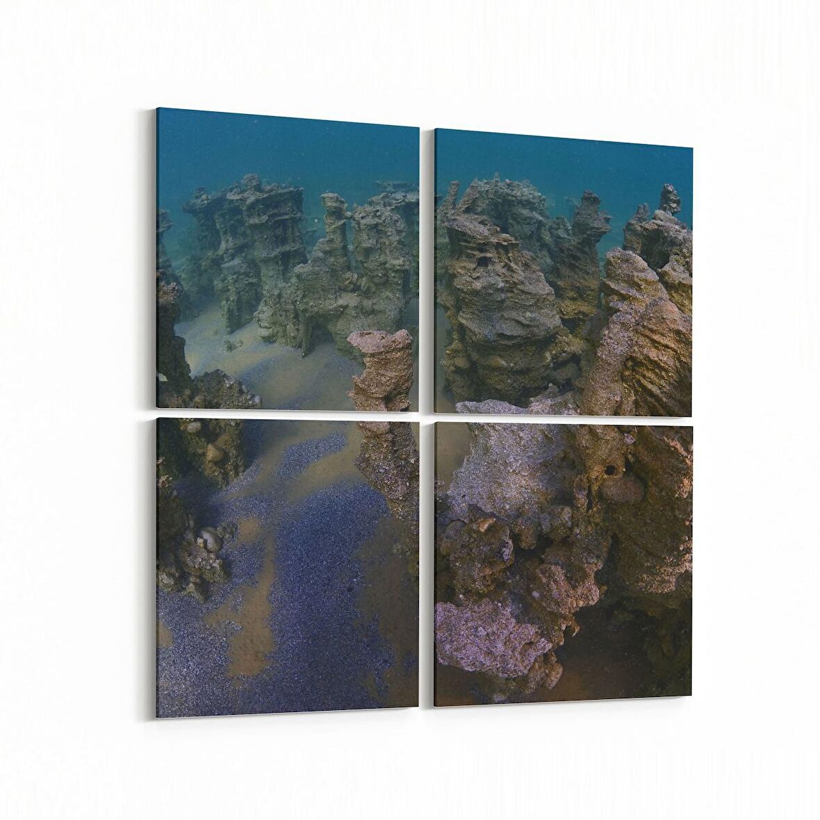 Olla 13269K4 Doğa / Manzara Görseli Kare 4'lü Kanvas Tablo (Ölçü: 145X145)