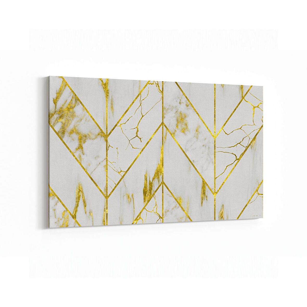 Olla 16671Y Mermer Desen Görsel Yatay Kanvas Tablo (Ölçü: 90X60)