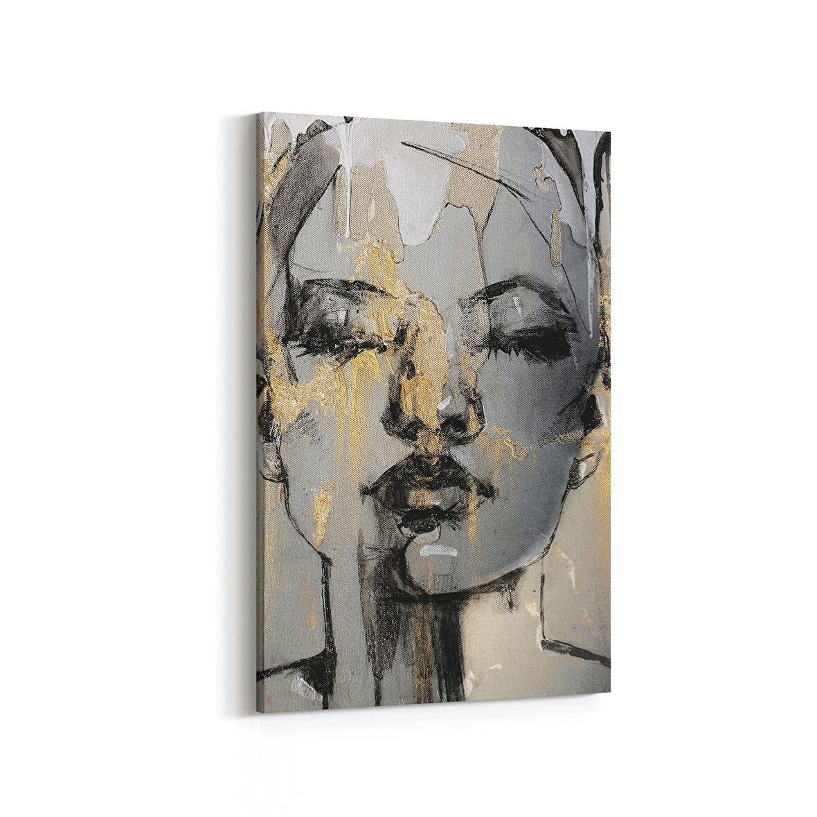 Olla 17715D Yağlı Boya Görseli Dikey Kanvas Tablo (Ölçü: 100X150)