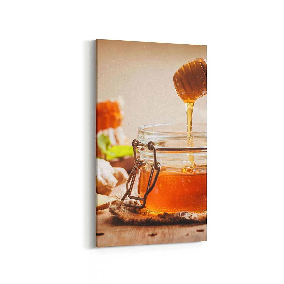 Olla 15223DD Gıda Görseli Dikey Dar Kanvas Tablo (Ölçü: 30X60)