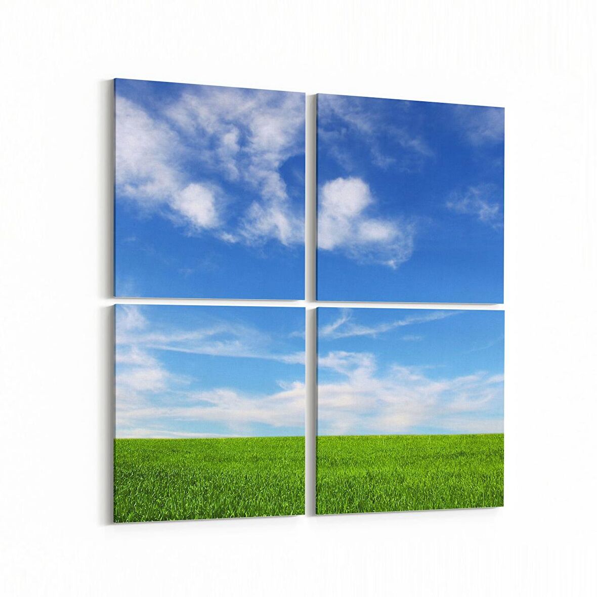 Olla 14465K4 Doğa / Manzara Görseli Kare 4'lü Kanvas Tablo (Ölçü: 105X105)