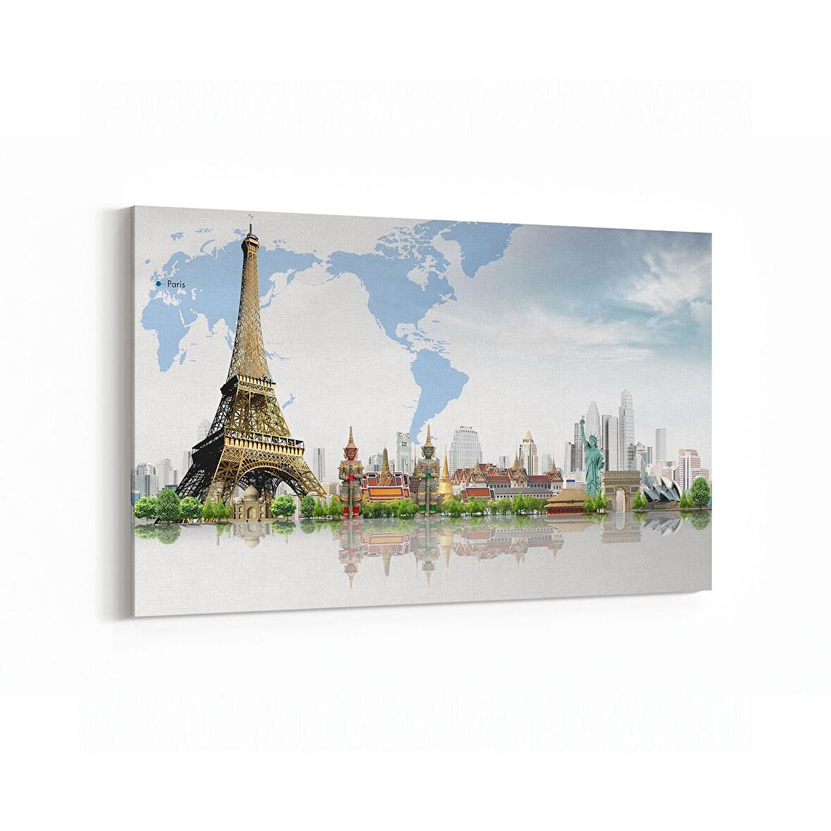 Olla 17878Y Yapı Görseli Yatay Kanvas Tablo (Ölçü: 70X50)