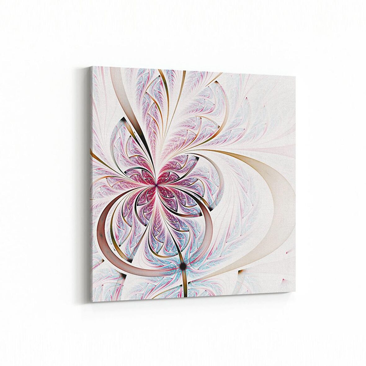 Olla 10129K Abstract Görsel Kare Kanvas Tablo (Ölçü: 25X25)