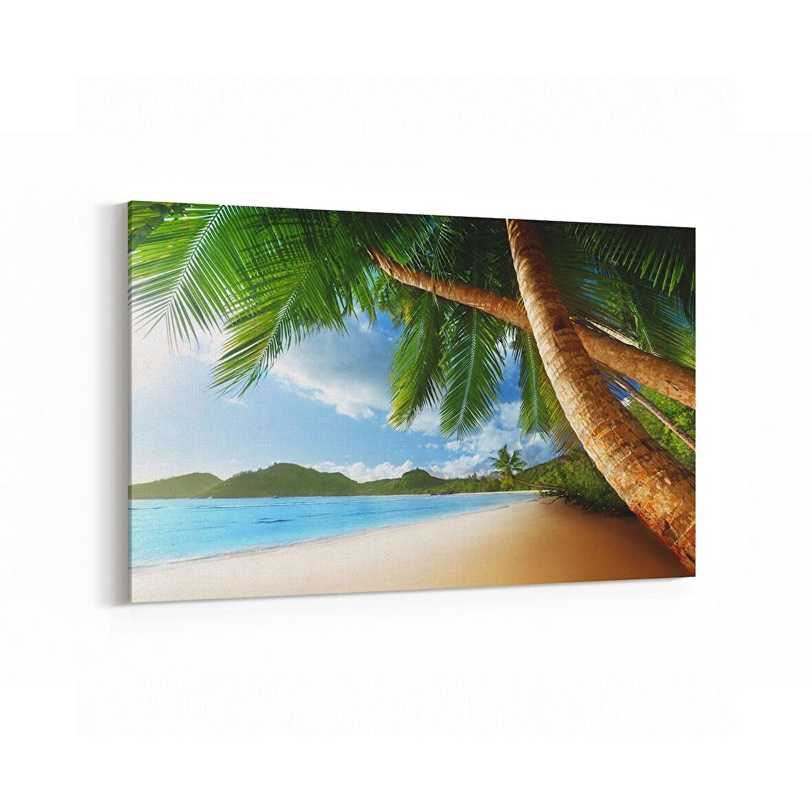 Olla 16375Y Kumsal / Sahil Görseli Yatay Kanvas Tablo (Ölçü: 45X30)