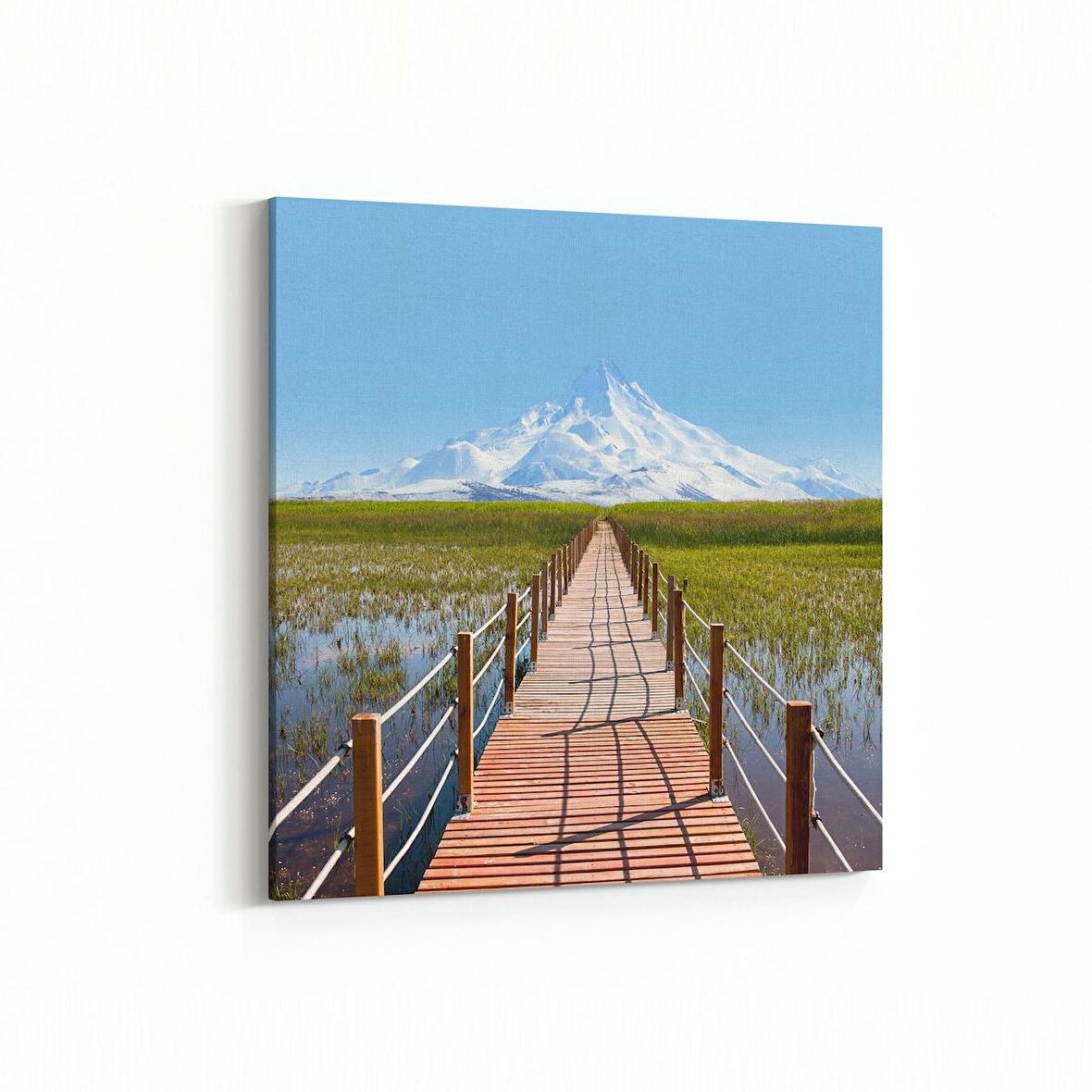 Olla 14158K Doğa / Manzara Görseli Kare Kanvas Tablo (Ölçü: 30X30)