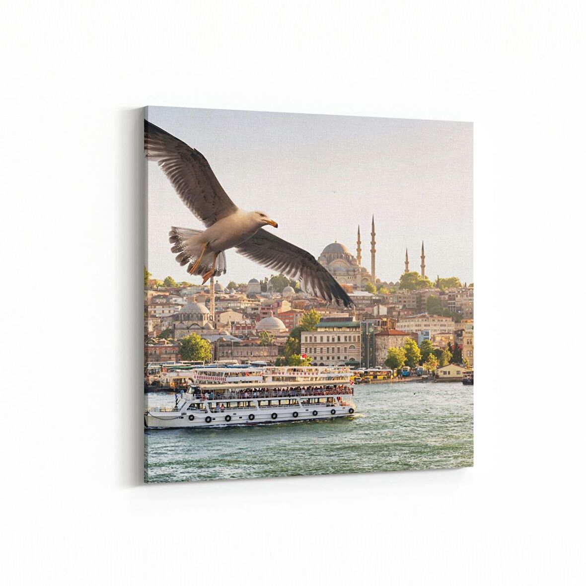 Olla 18140K Yapı Görseli Kare Kanvas Tablo (Ölçü: 60X60)