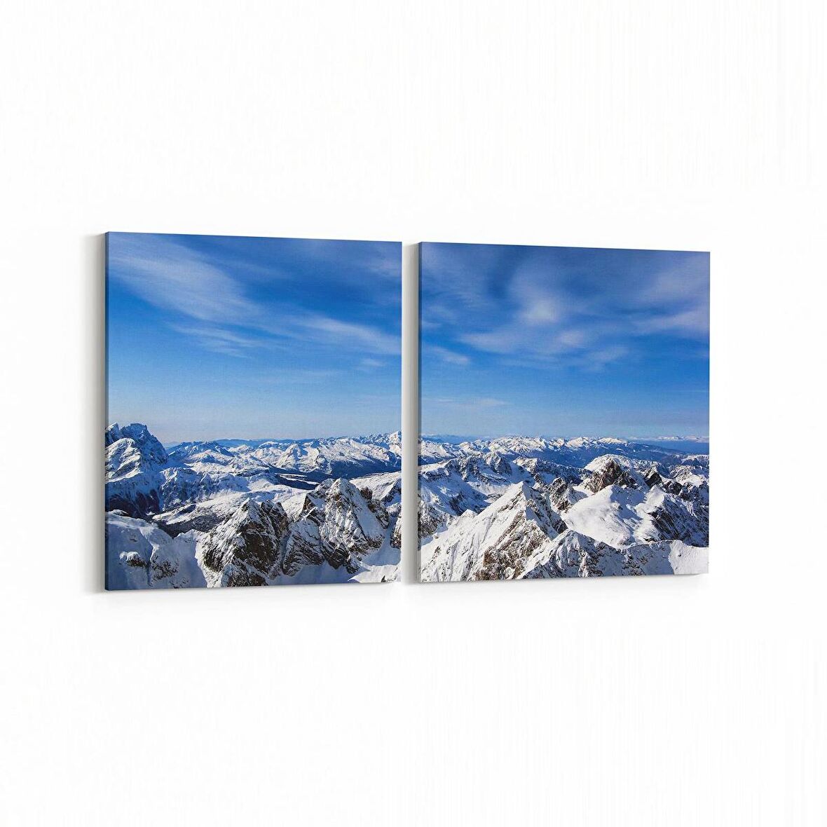 Olla 14278K2Y Doğa / Manzara Görseli Kare 2'li Yatay Kanvas Tablo (Ölçü: 125X60)