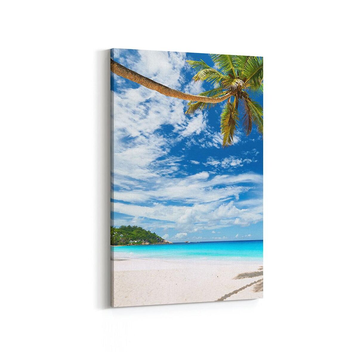 Olla 16471D Kumsal / Sahil Görseli Dikey Kanvas Tablo (Ölçü: 20X30)