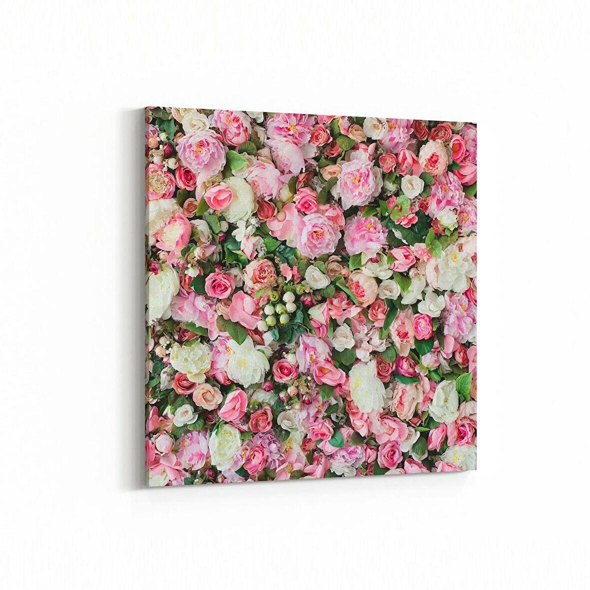 Olla 11606K Çiçek Görseli Kare Kanvas Tablo (Ölçü: 25X25)