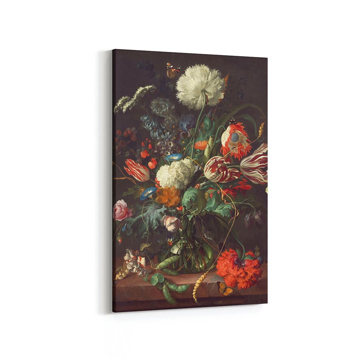 Olla 11766D Çiçek Görseli Dikey Kanvas Tablo (Ölçü: 60X90)