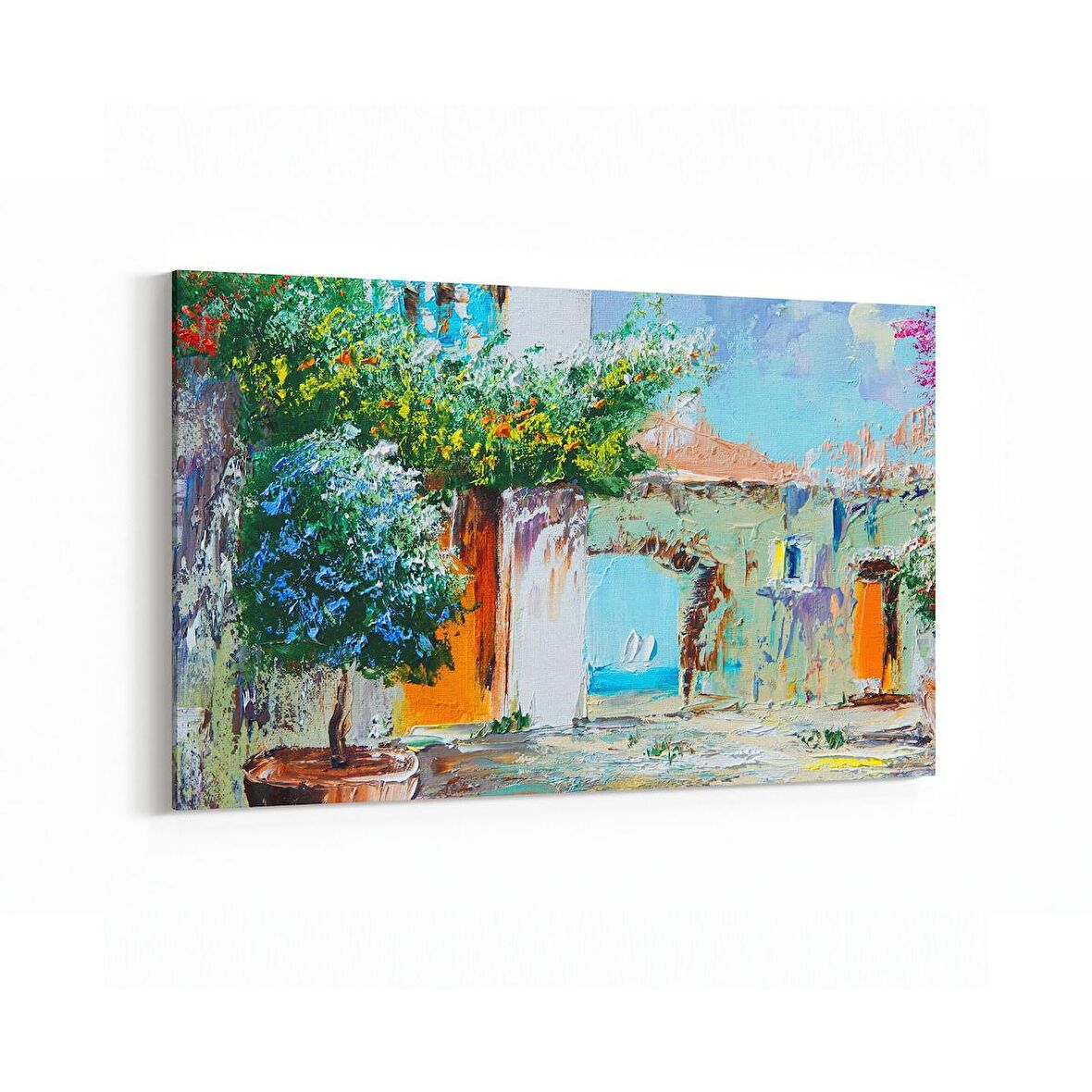 Olla 17843Y Yağlı Boya Görseli Yatay Kanvas Tablo (Ölçü: 70X50)