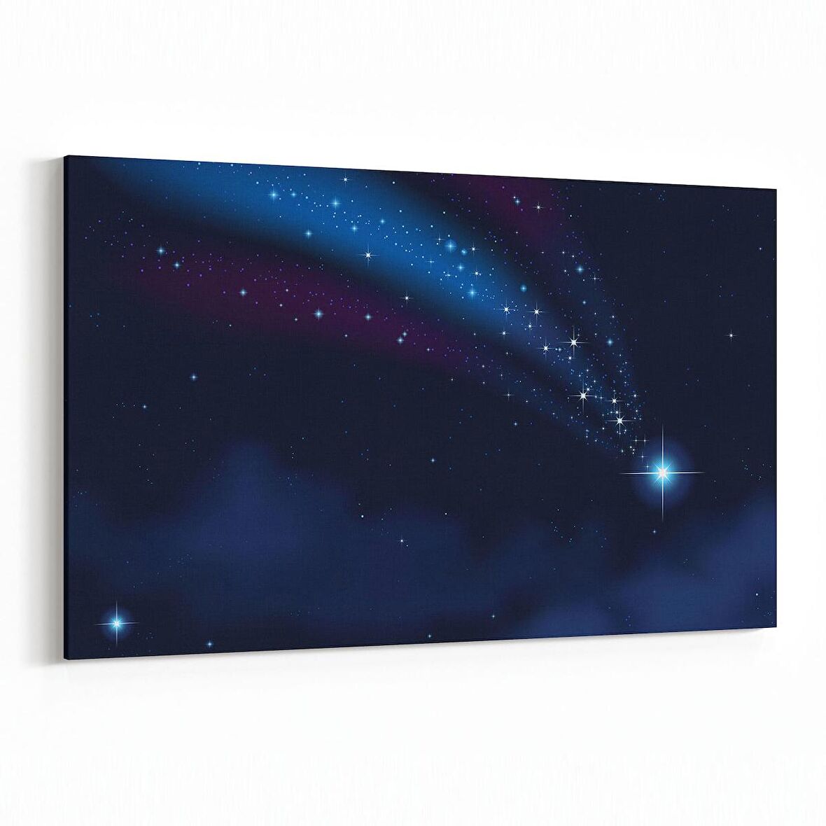 Olla 14777Y Gece Gökyüzü Görseli Yatay Kanvas Tablo (Ölçü: 45X30)