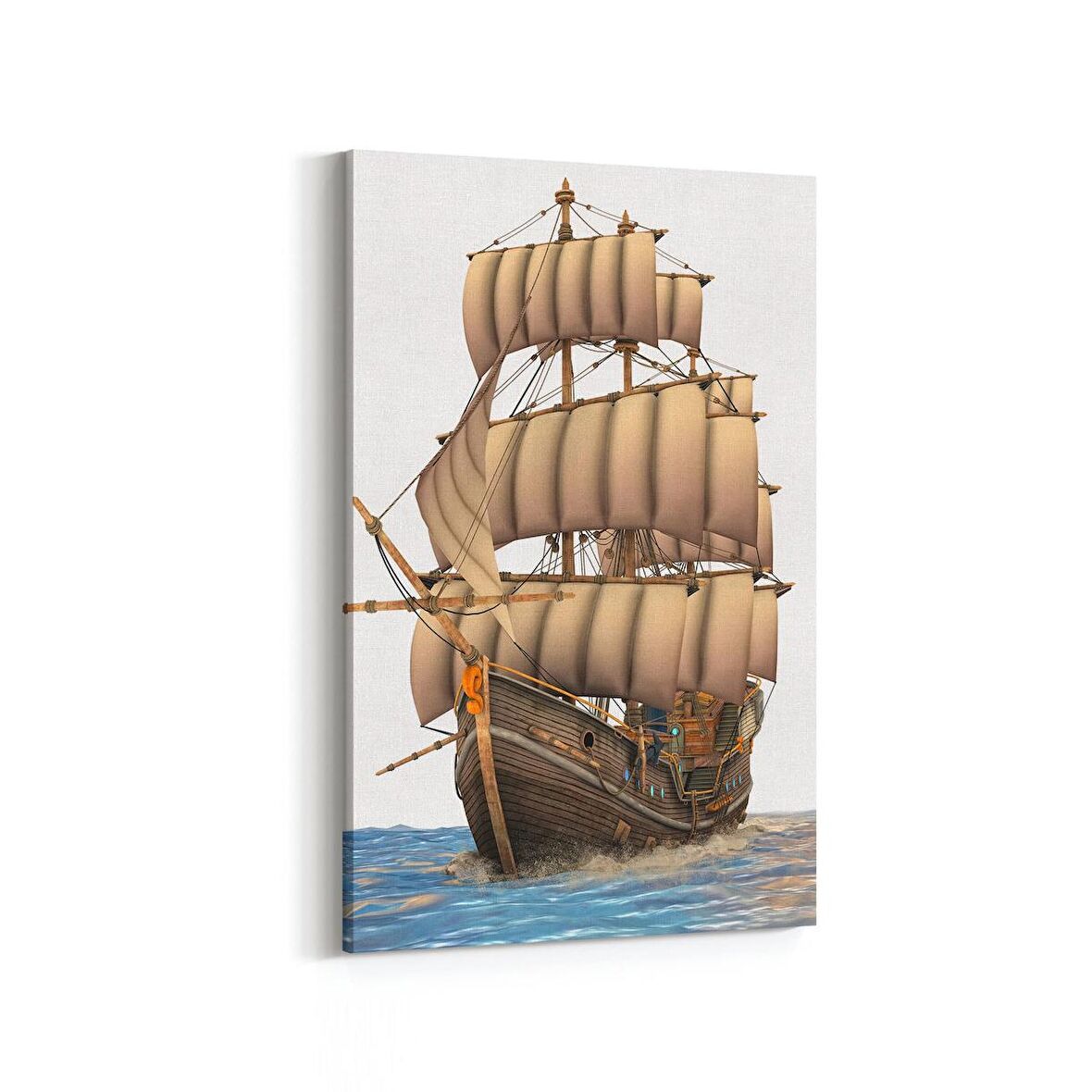 Olla 12398D Araç Görseli Dikey Kanvas Tablo (Ölçü: 60X90)
