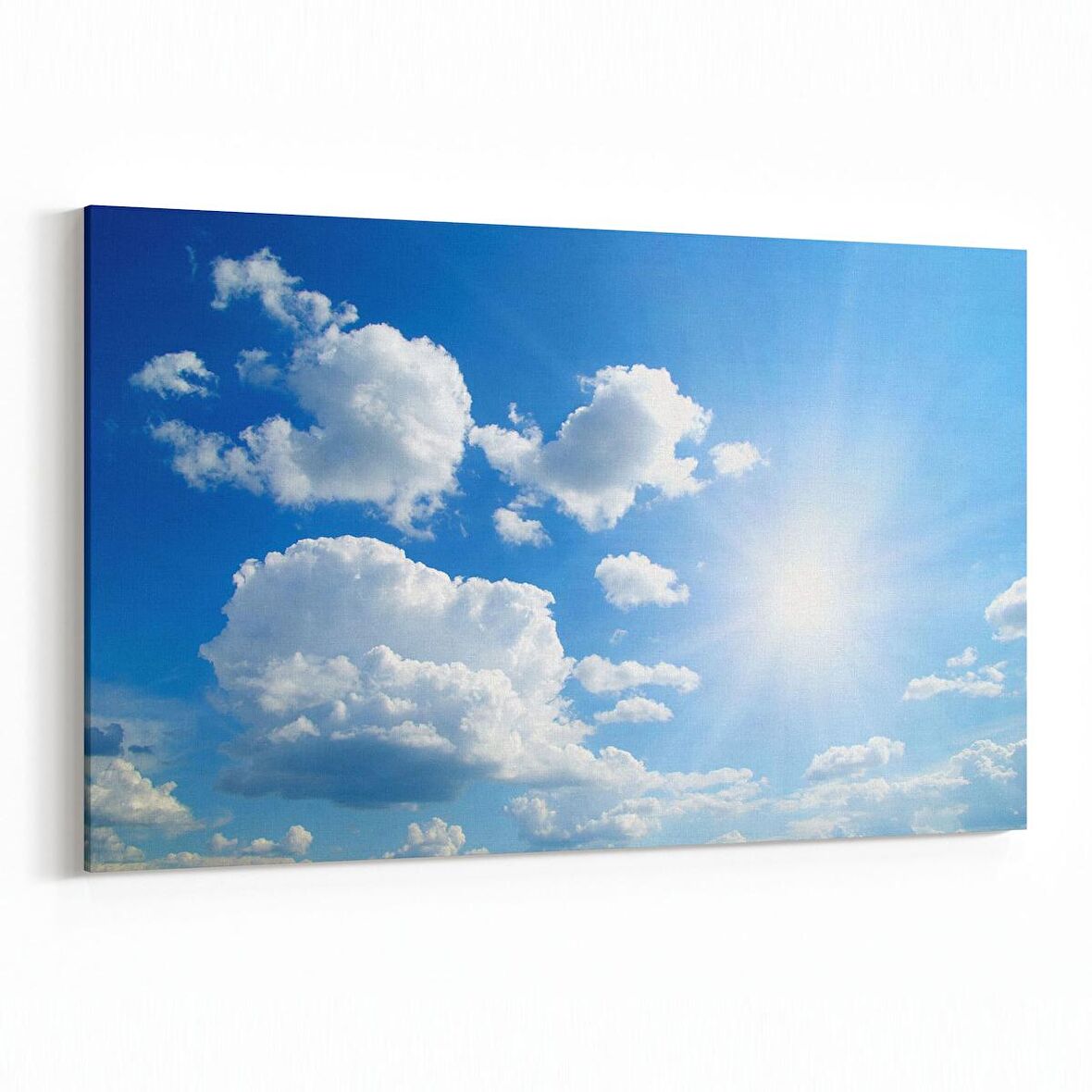 Olla 15478Y Gökyüzü Bulut Görseli  Yatay Kanvas Tablo (Ölçü: 70X50)