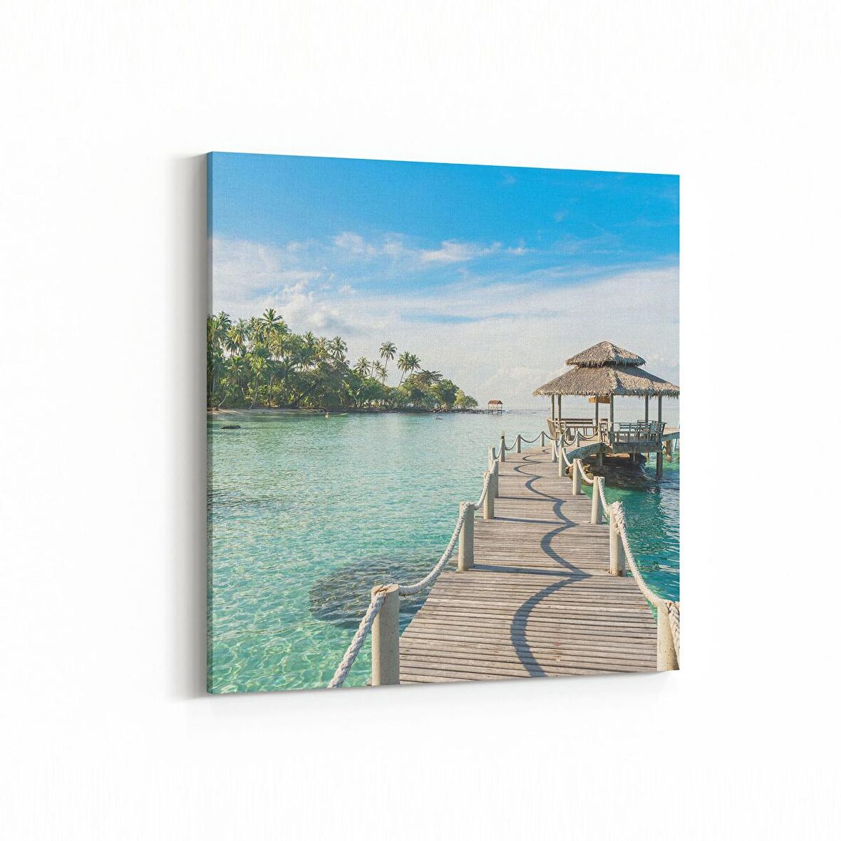 Olla 18546K Yapı Görseli Kare Kanvas Tablo (Ölçü: 25X25)