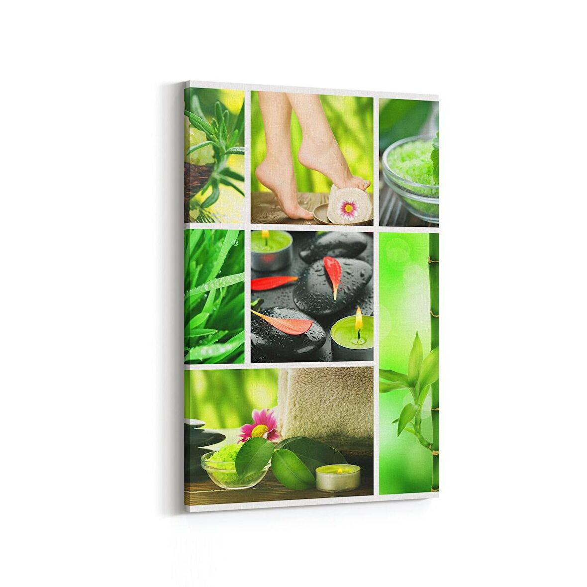 Olla 17095D Spa / Masaj Görseli Dikey Kanvas Tablo (Ölçü: 100X150)
