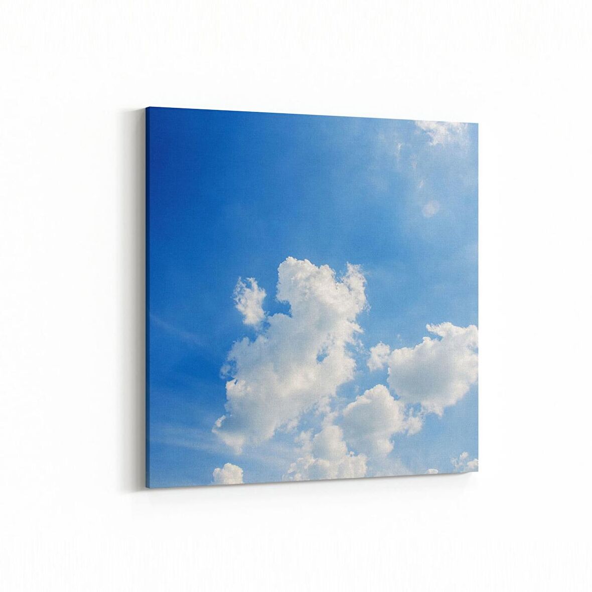 Olla 15443K Gökyüzü Bulut Görseli  Kare Kanvas Tablo (Ölçü: 25X25)
