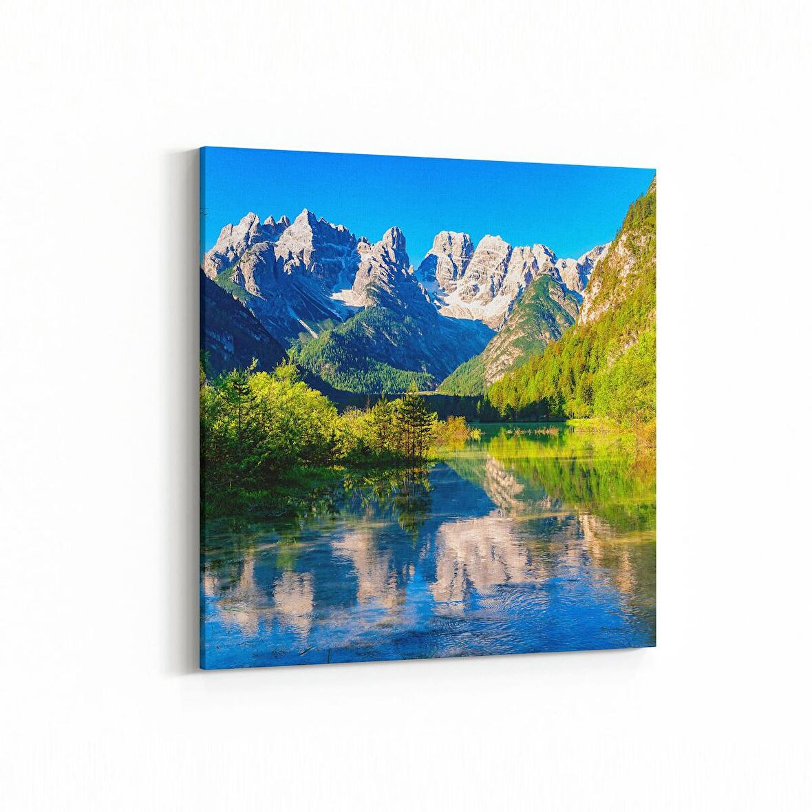 Olla 13315K Doğa / Manzara Görseli Kare Kanvas Tablo (Ölçü: 25X25)