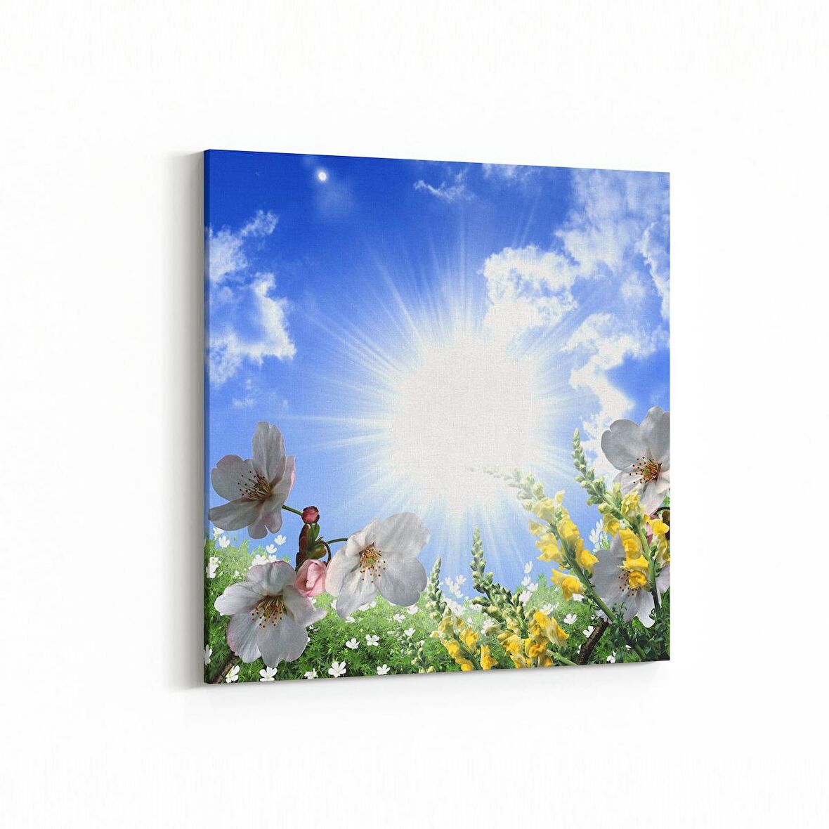 Olla 11017K Ağaç Görseli Kare Kanvas Tablo (Ölçü: 60X60)