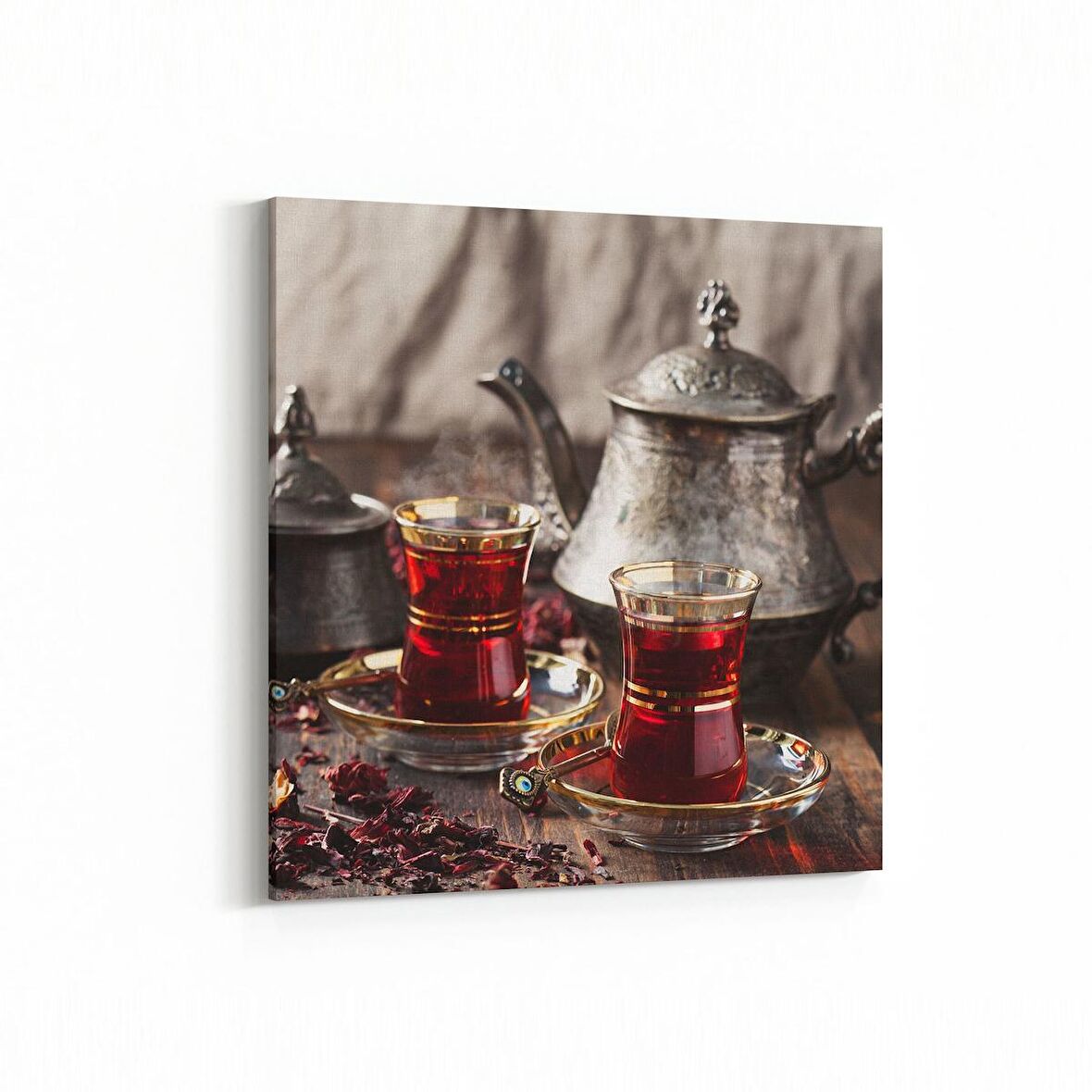 Olla 15137K Gıda Görseli Kare Kanvas Tablo (Ölçü: 100X100)