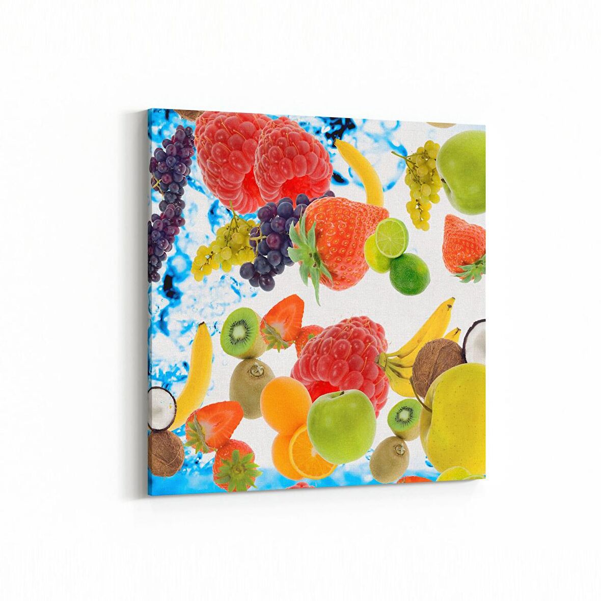 Olla 15305K Gıda Görseli Kare Kanvas Tablo (Ölçü: 25X25)