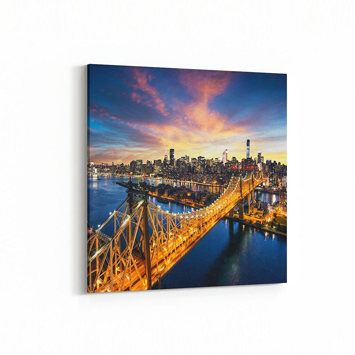 Olla 18326K Yapı Görseli Kare Kanvas Tablo (Ölçü: 25X25)