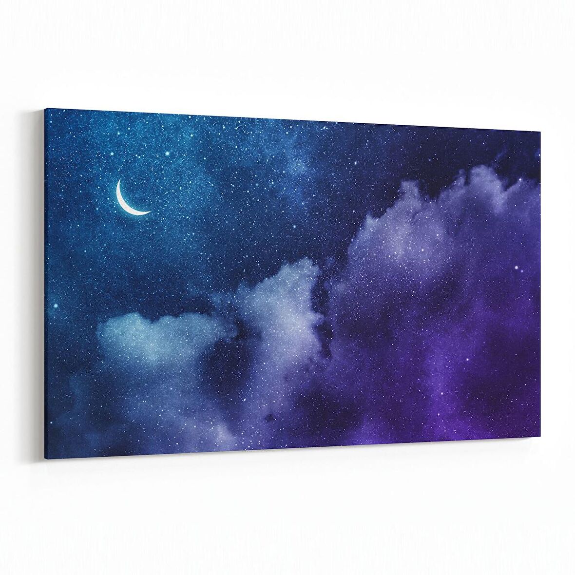 Olla 14797Y Gece Gökyüzü Görseli Yatay Kanvas Tablo (Ölçü: 45X30)