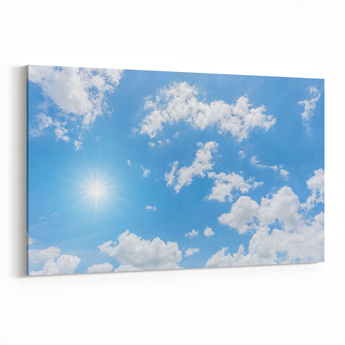 Olla 15665Y Gökyüzü Bulut Görseli  Yatay Kanvas Tablo (Ölçü: 150X100)