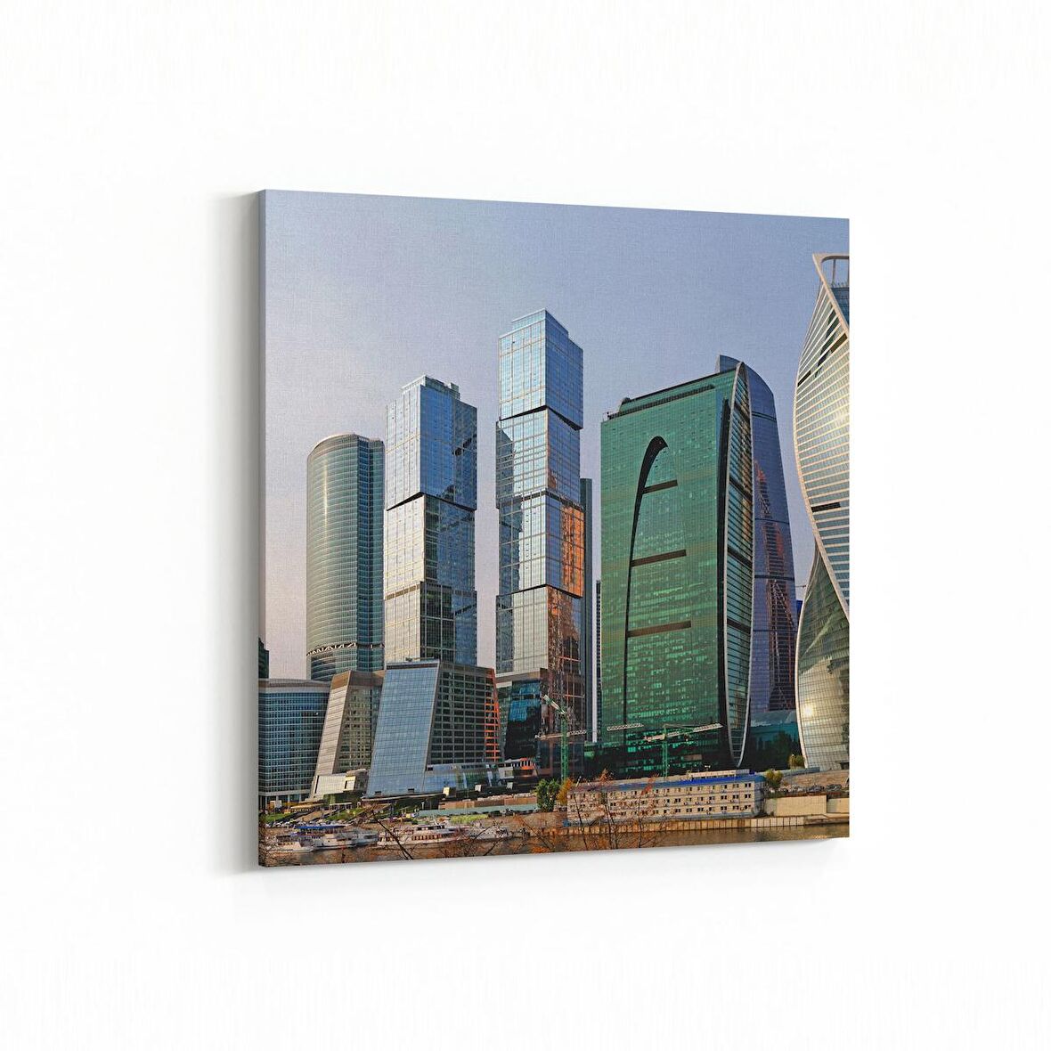 Olla 18904K4 Yapı Görseli Kare 4'lü Kanvas Tablo (Ölçü: 65X65)