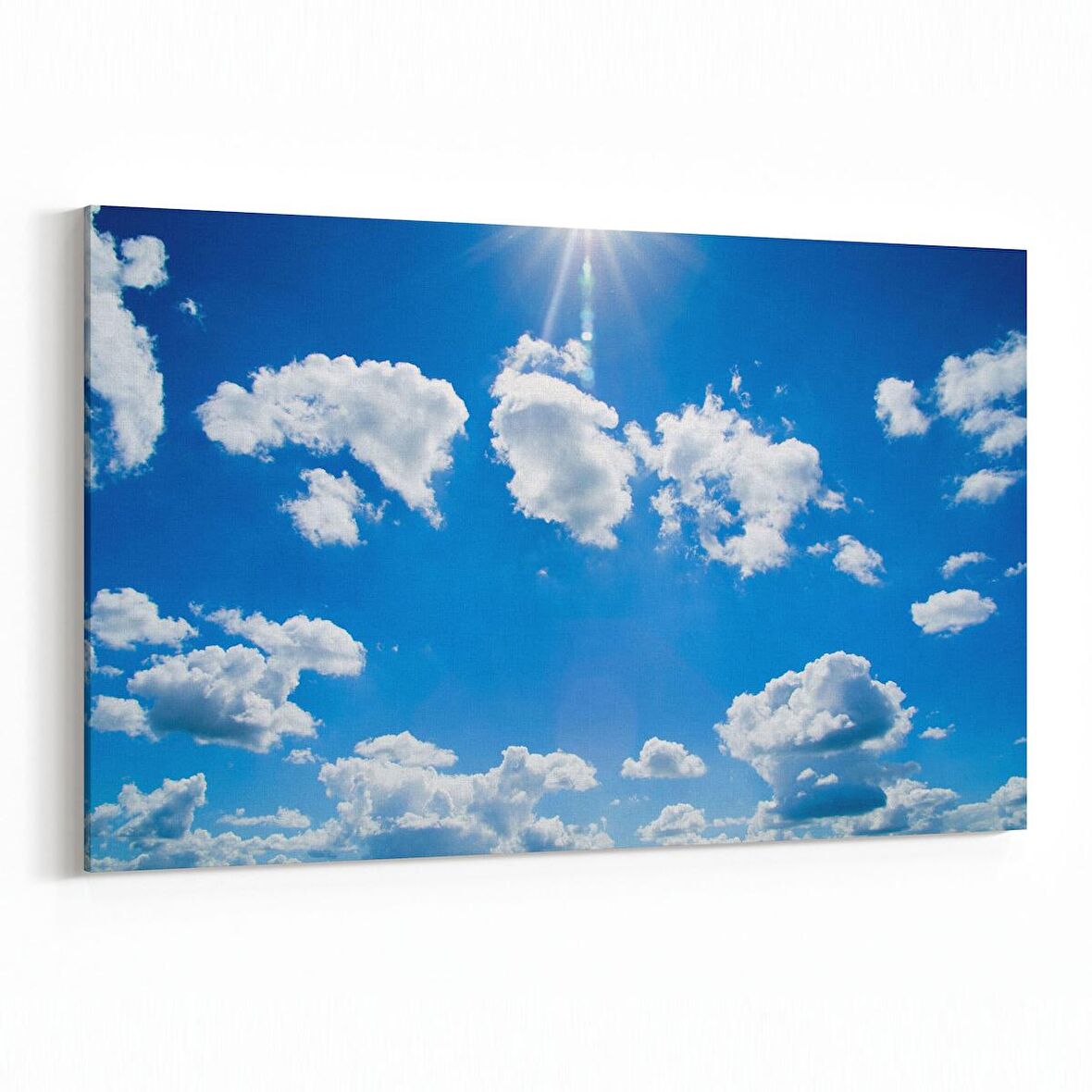 Olla 15535Y Gökyüzü Bulut Görseli  Yatay Kanvas Tablo (Ölçü: 30X20)