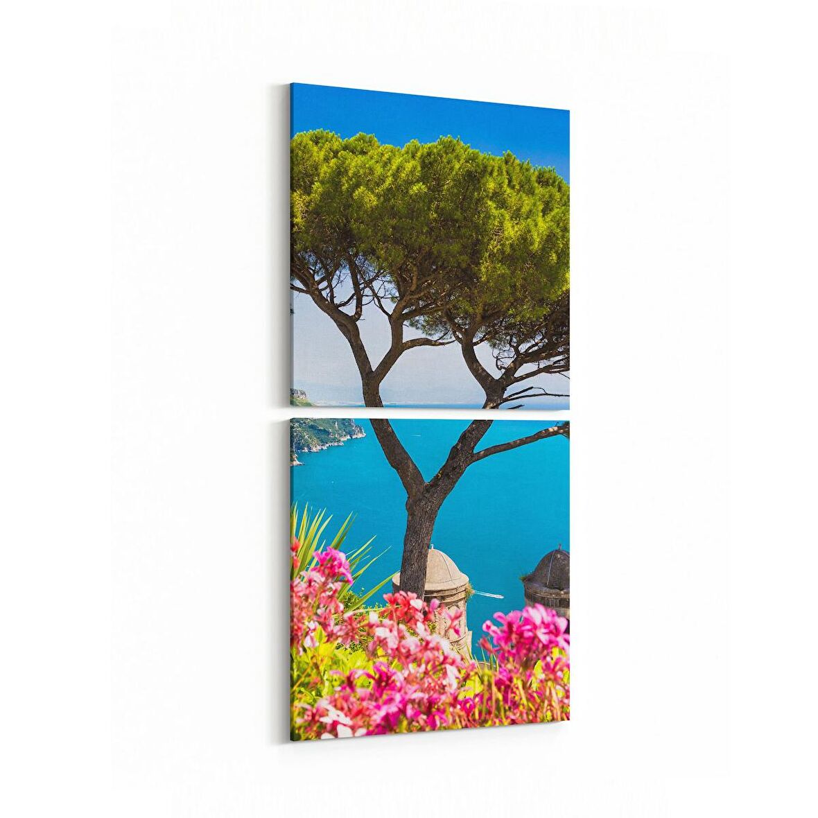 Olla 13821K2D Doğa / Manzara Görseli Kare 2'li Dikey Kanvas Tablo (Ölçü: 30X65)