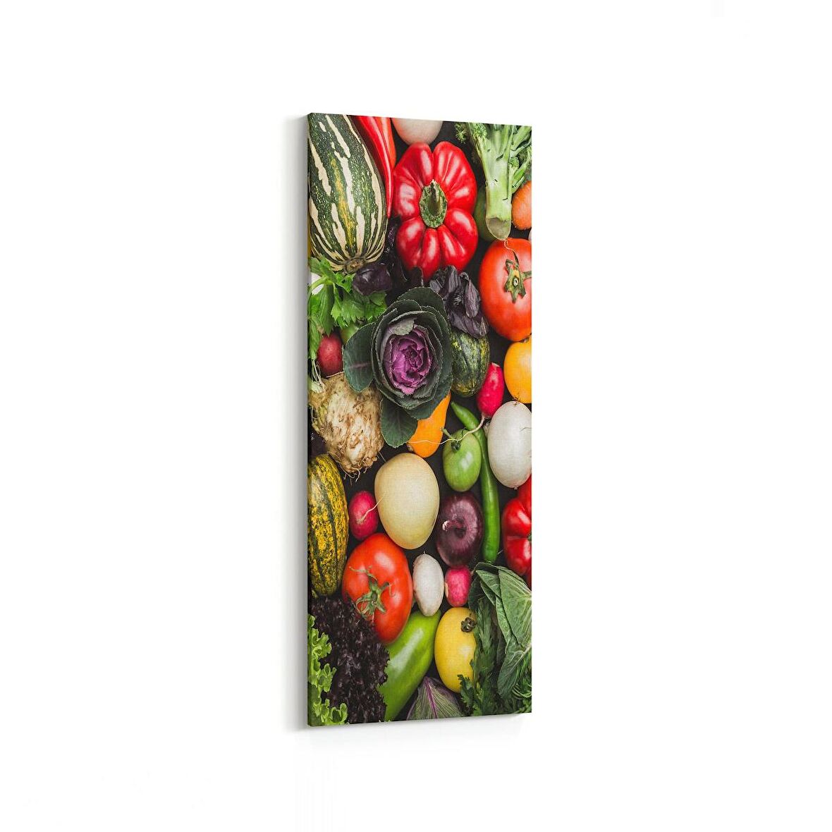 Olla 15022DI Gıda Görseli Dikey İnce Kanvas Tablo (Ölçü: 40X120)