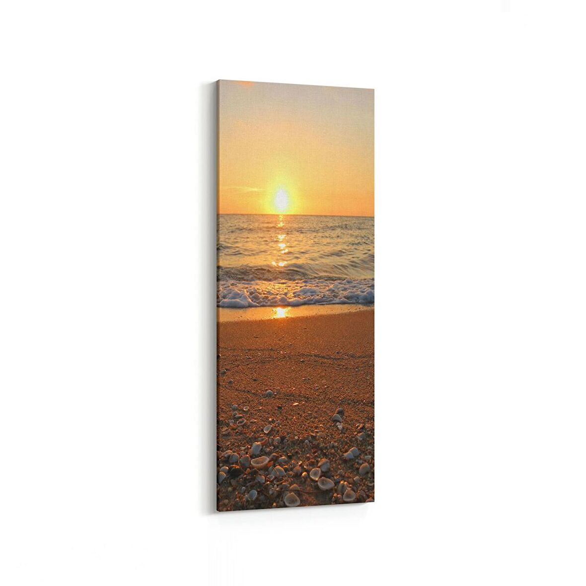 Olla 16351DI Kumsal / Sahil Görseli Dikey İnce Kanvas Tablo (Ölçü: 40X120)