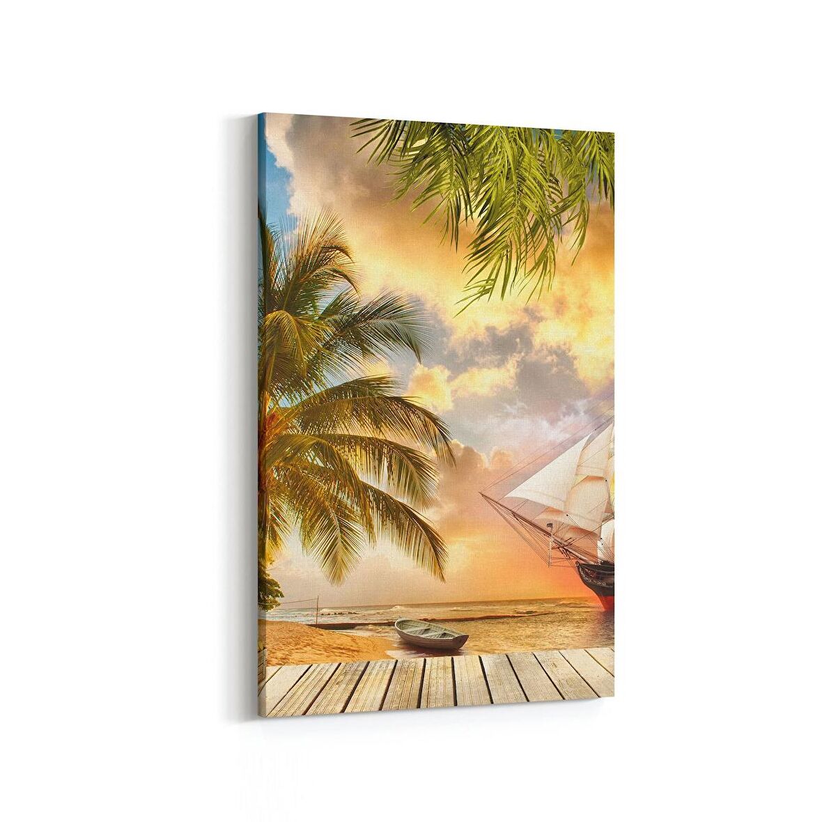 Olla 14235D Doğa / Manzara Görseli Dikey Kanvas Tablo (Ölçü: 100X150)