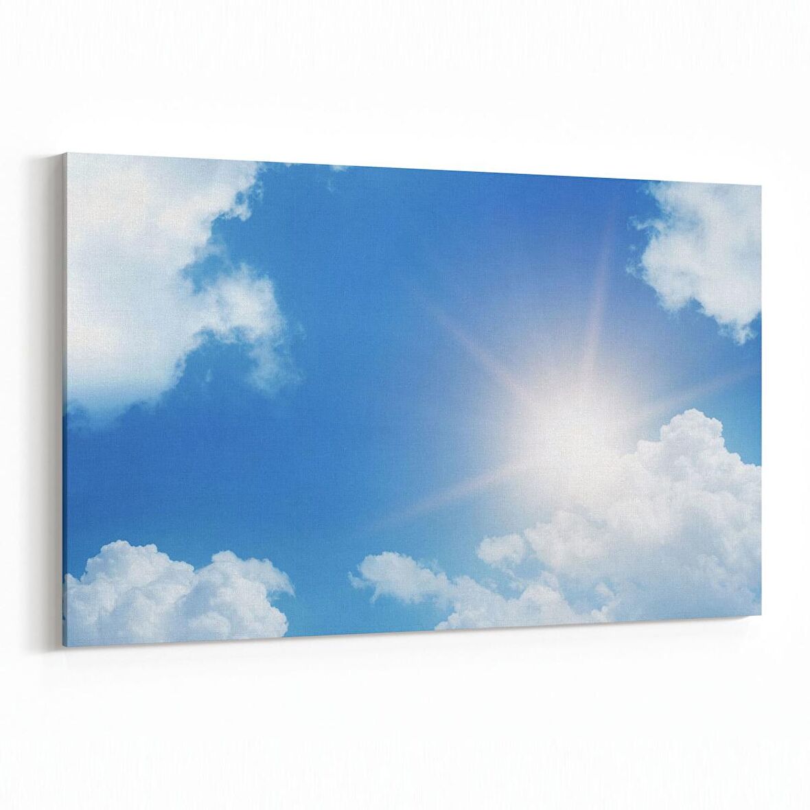 Olla 15707Y Gökyüzü Bulut Görseli  Yatay Kanvas Tablo (Ölçü: 45X30)