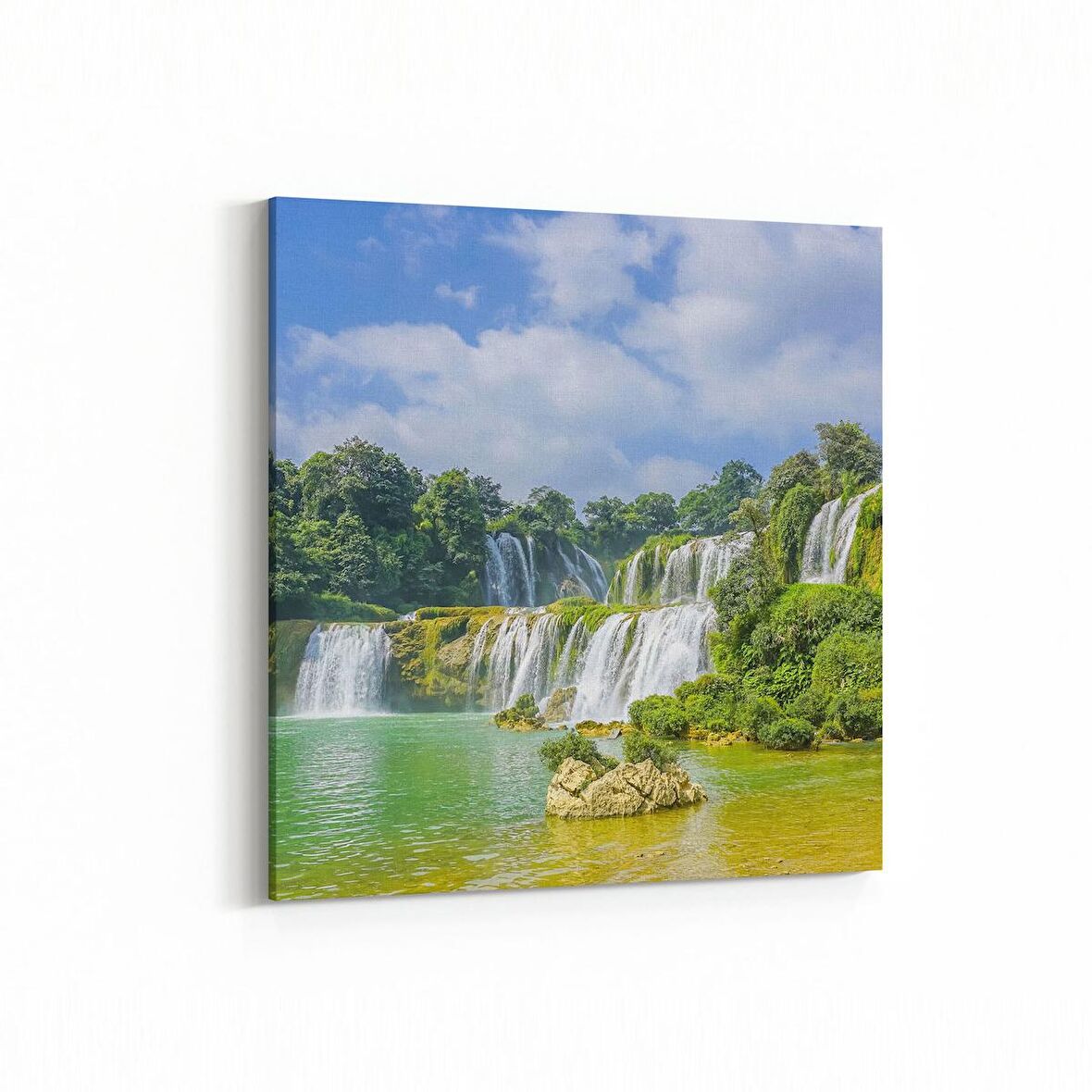 Olla 14267K Doğa / Manzara Görseli Kare Kanvas Tablo (Ölçü: 25X25)