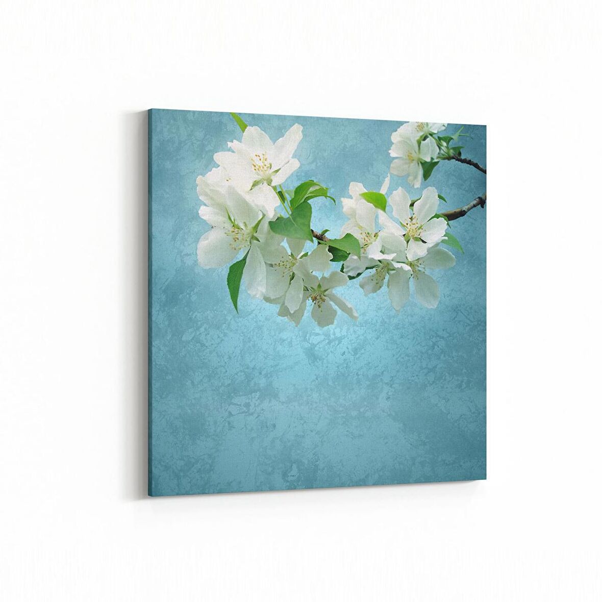 Olla 11054K Ağaç Görseli Kare Kanvas Tablo (Ölçü: 25X25)