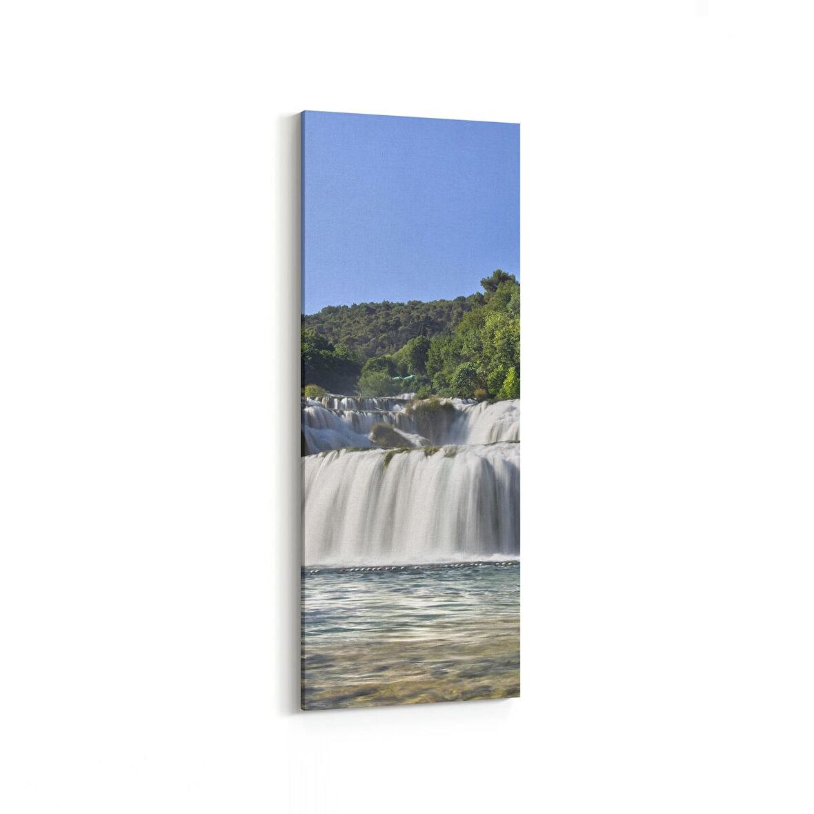 Olla 13287DI Doğa / Manzara Görseli Dikey İnce Kanvas Tablo (Ölçü: 40X120)