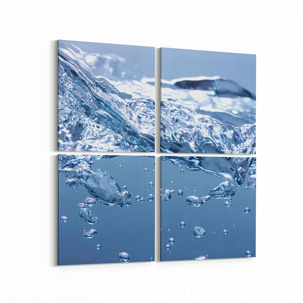 Olla 12884K4 Deniz / Okyanus Görseli Kare 4'lü Kanvas Tablo (Ölçü: 145X145)