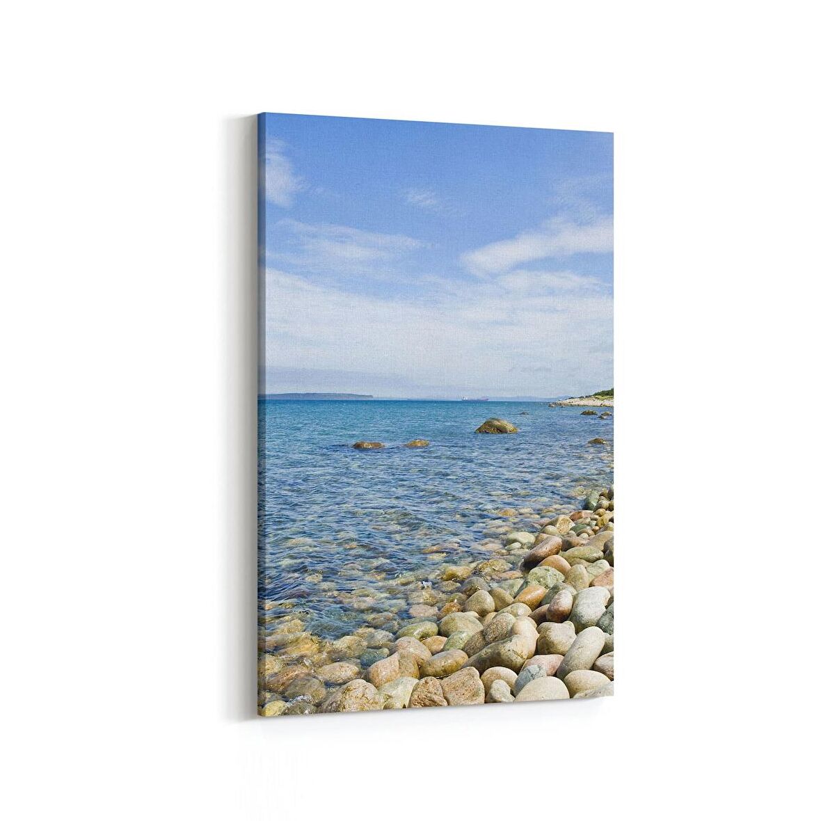 Olla 16550D Kumsal / Sahil Görseli Dikey Kanvas Tablo (Ölçü: 20X30)