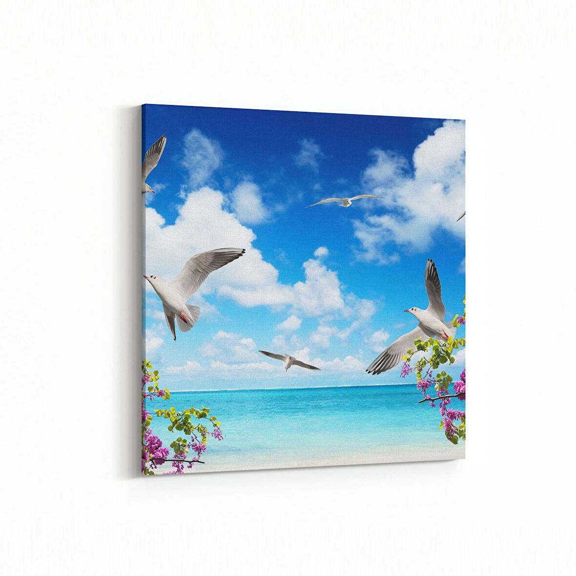 Olla 13329K Doğa / Manzara Görseli Kare Kanvas Tablo (Ölçü: 30X30)