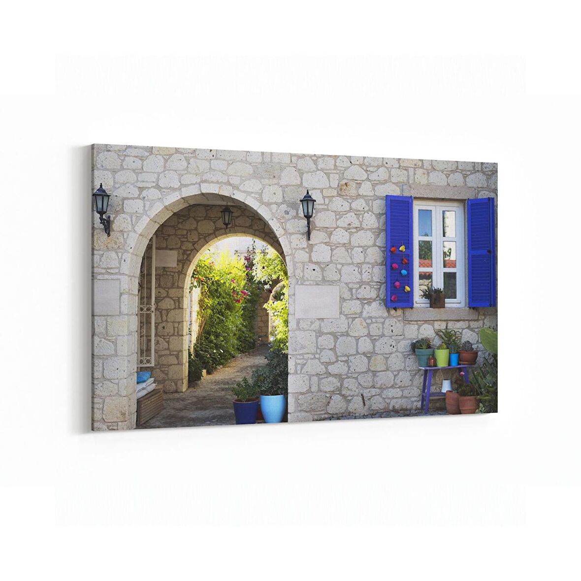 Olla 18707Y Yapı Görseli Yatay Kanvas Tablo (Ölçü: 150X100)