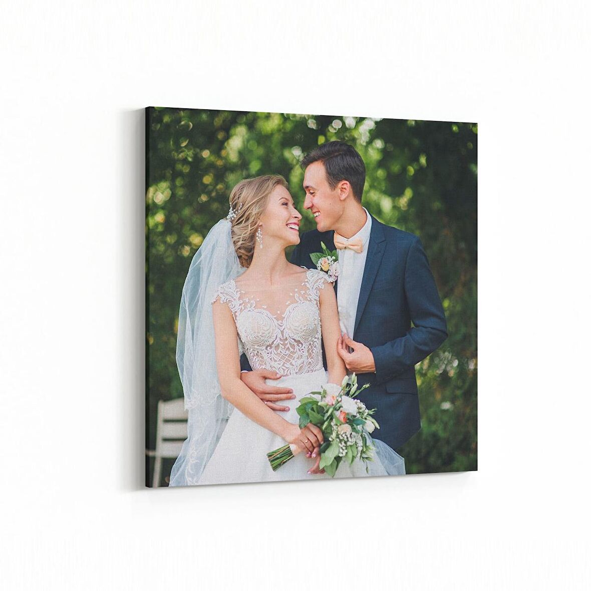 Olla 16754K Model / Manken Görseli Kare Kanvas Tablo (Ölçü: 30X30)