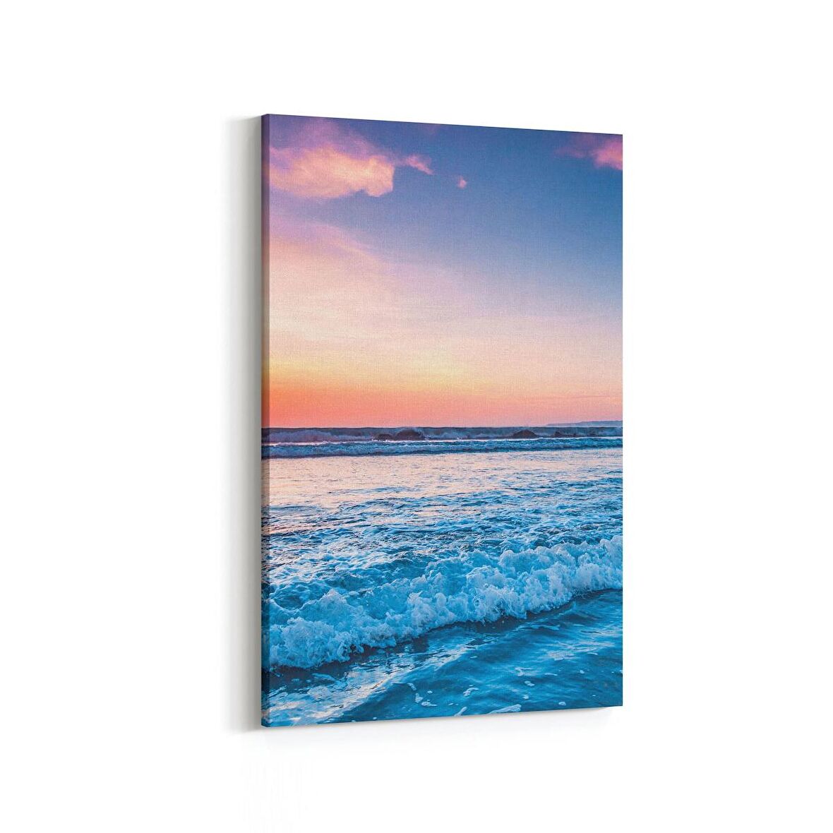 Olla 16049D Günbatımı Görseli Dikey Kanvas Tablo (Ölçü: 20X30)