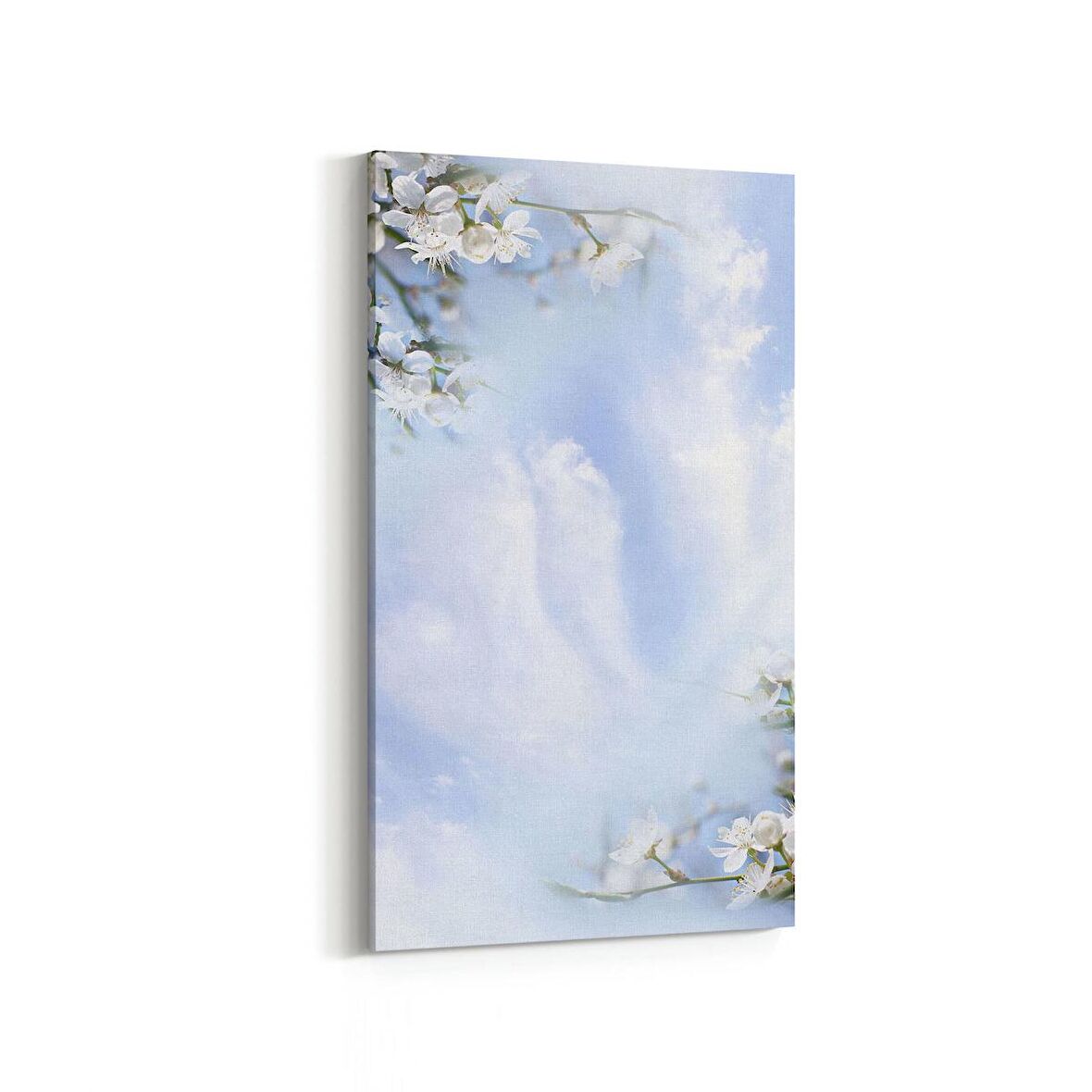 Olla 11659DD Orkide Çiçek Görseli Dikey Dar Kanvas Tablo (Ölçü: 60X120)